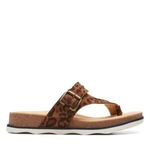 Clarks Brynn Madi Sandal in Leopard Print